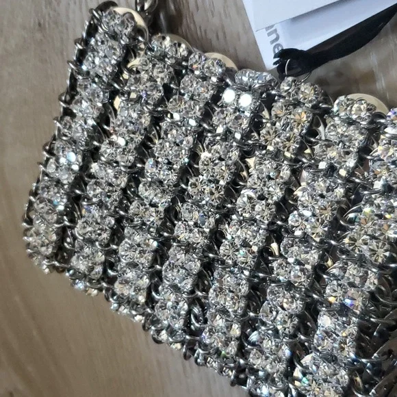 Iconic NWT Paco Rabanne Rhinestone 1969 Nano Bag - Picture 6 of 13